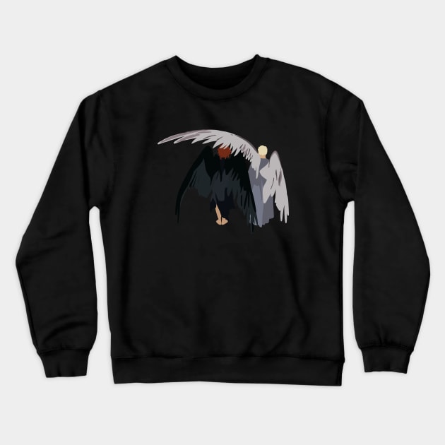 Minimal Good Omens 2 Crewneck Sweatshirt by Bleachie